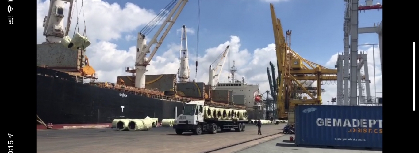 CTY AN PHÁT nhận hàng Sắt Khoanh trực tiếp tại Cảng Tân Thuận 2, số lượng 4.000 tấn